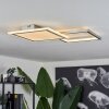 Longos Deckenleuchte LED Aluminium, 1-flammig, Fernbedienung