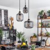 Curveira Hängeleuchte Bronze, Schwarz, 3-flammig