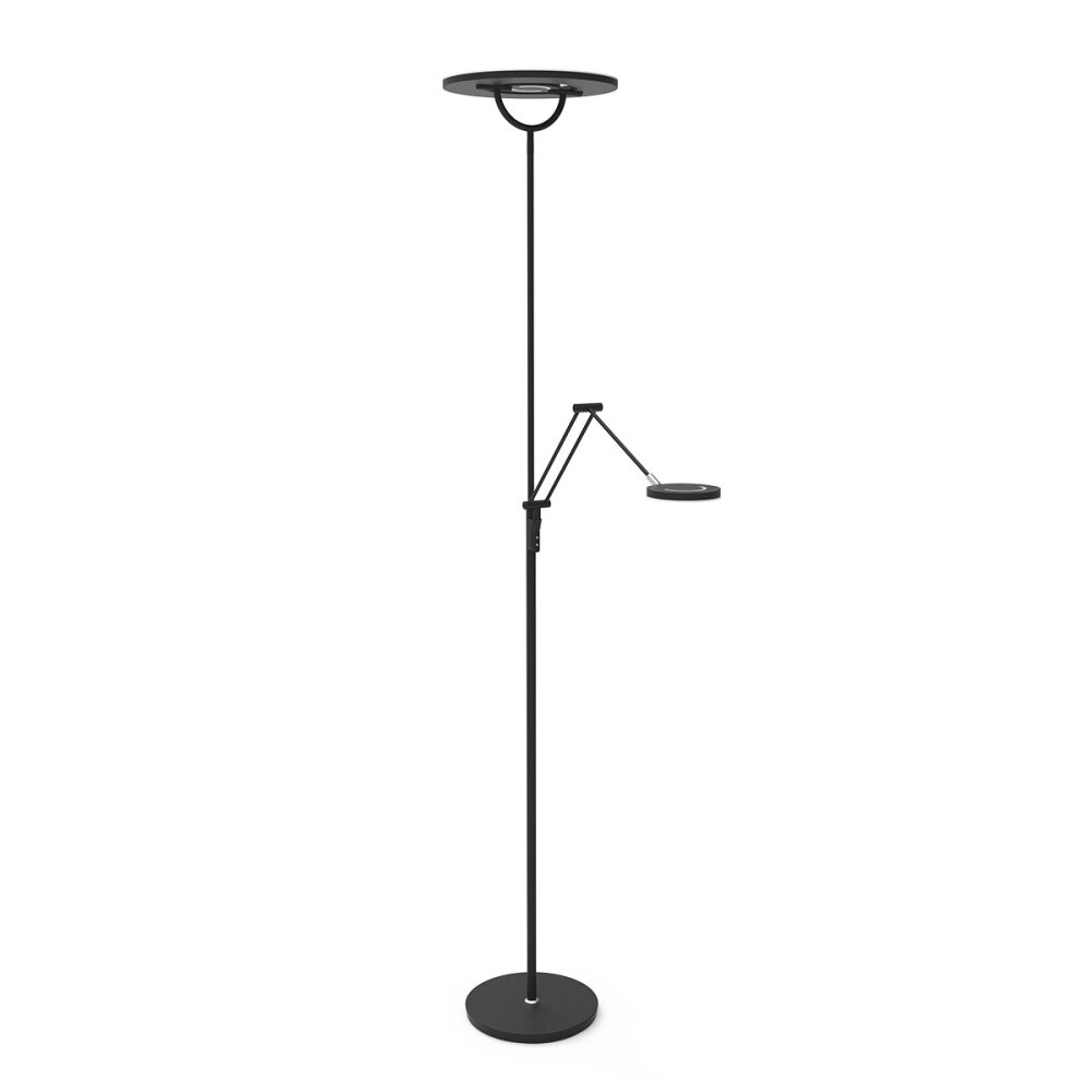 Steinhauer Soleil Deckenfluter LED Schwarz, 2-flammig main product photo