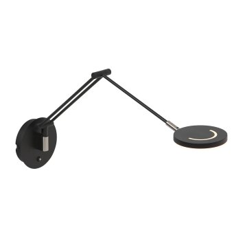 Steinhauer Soleil Wandleuchte LED Schwarz, 1-flammig