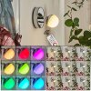 Sanchequias Wandleuchte LED Chrom, 1-flammig, Fernbedienung, Farbwechsler Sanchequias Wandleuchte LED Chrom, 1-flammig, Fernbedienung, Farbwechsler