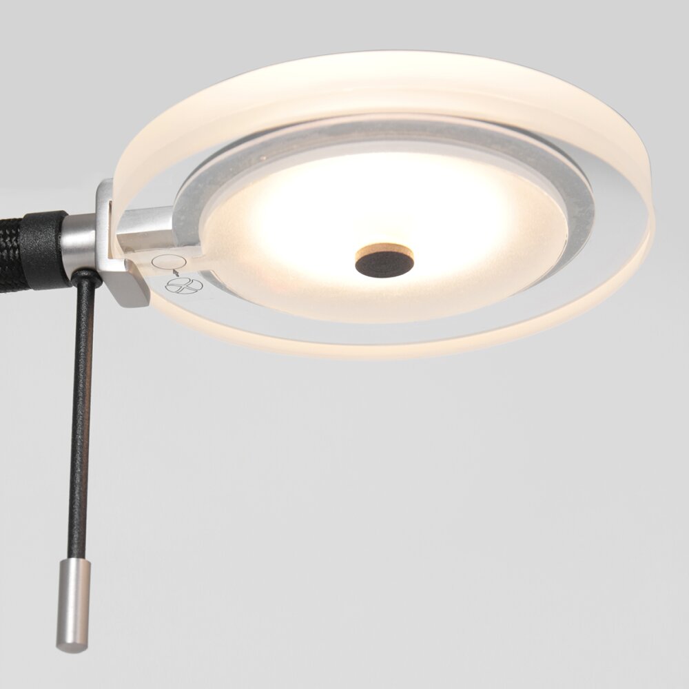 Steinhauer Turound Stehleuchte LED Schwarz, 1-flammig