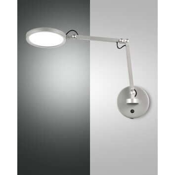 Fabas Luce Regina Wandleuchte LED Aluminium, 1-flammig