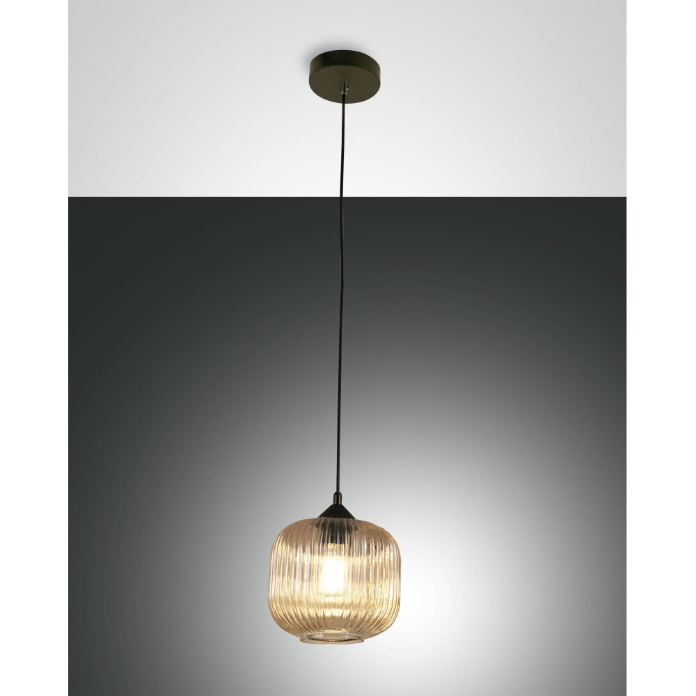 Fabas Luce Dock Pendelleuchte Schwarz, 1-flammig main product photo