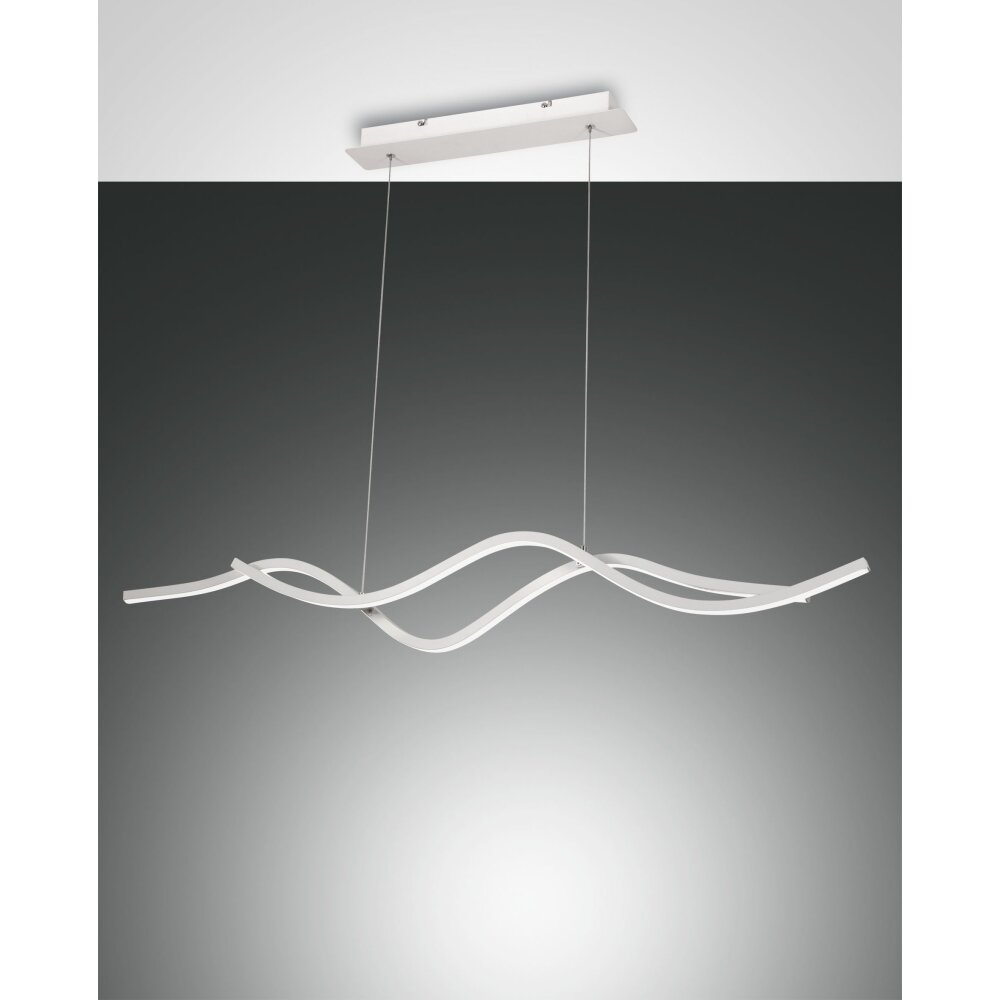 Fabas Luce Sinuo Pendelleuchte LED Weiß, 2-flammig main product photo