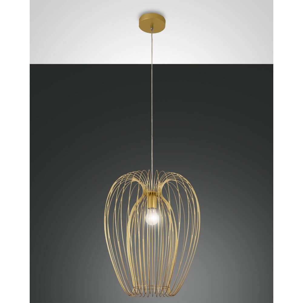 Fabas Luce Camp Pendelleuchte Gold, 1-flammig main product photo