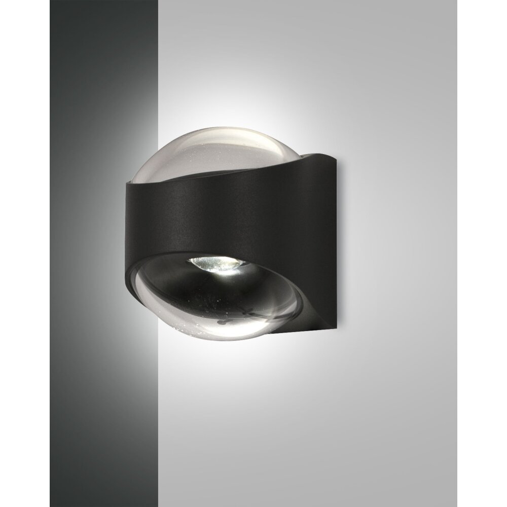 Fabas Luce Remy Wandleuchte LED Schwarz, 1-flammig main product photo