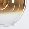 Koyoto Hängeleuchte Glas 15 cm, 20 cm, 25 cm Gold, Klar, 3-flammig