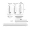 Philips Hue Perifo Basis-Set 3er Pendelleuchte LED Weiß, 3-flammig, Farbwechsler