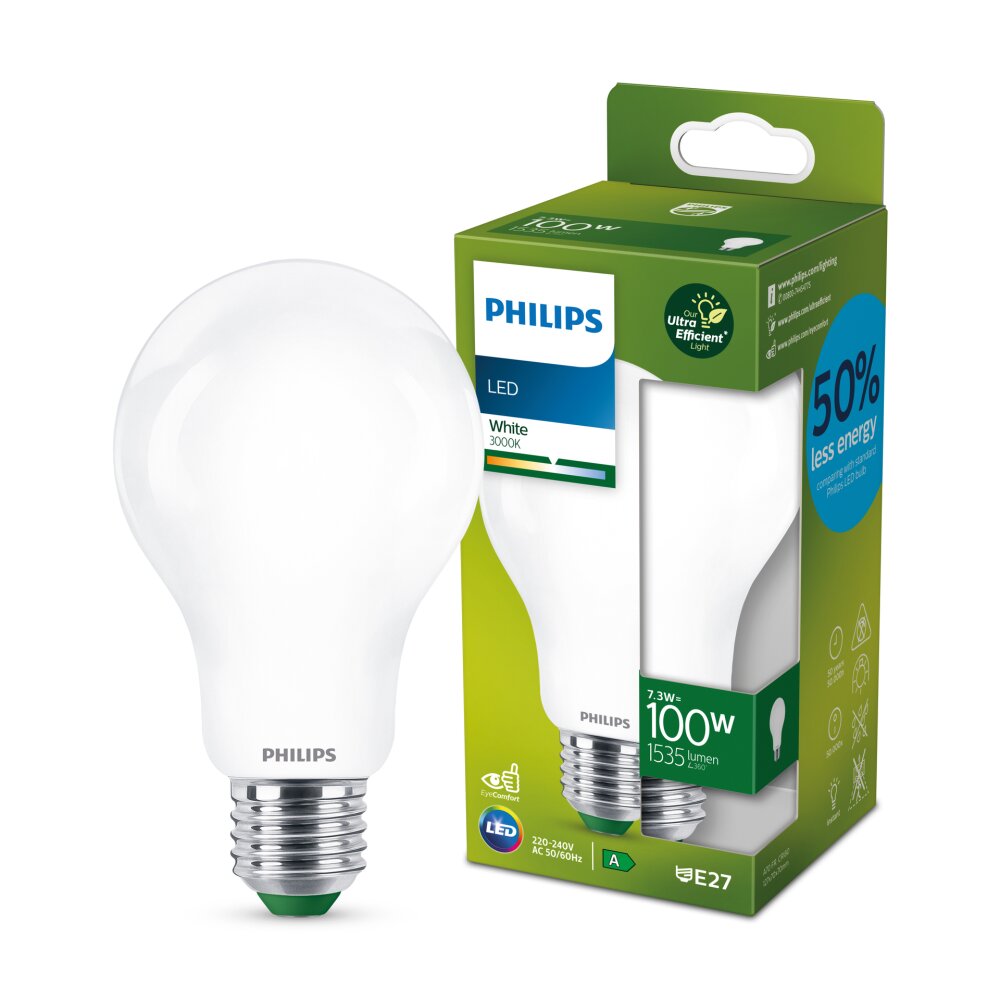 Philips Classic LED E27 7,3 Watt 3000 Kelvin 1535 Lumen main product photo