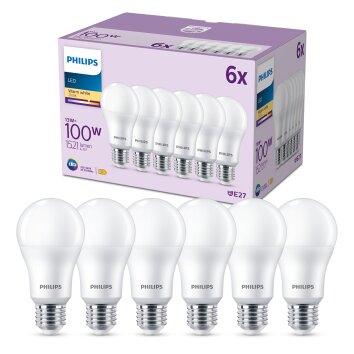 Philips Classic 6er Set LED E27 13 Watt 2700 Kelvin 1521 Lumen