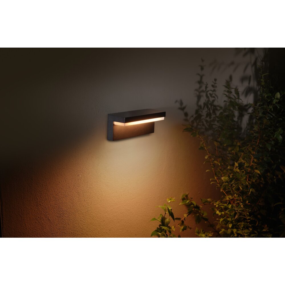 Philips Hue Nyro Außenwandleuchte LED Schwarz, 1-flammig, Farbwechsler main product photo
