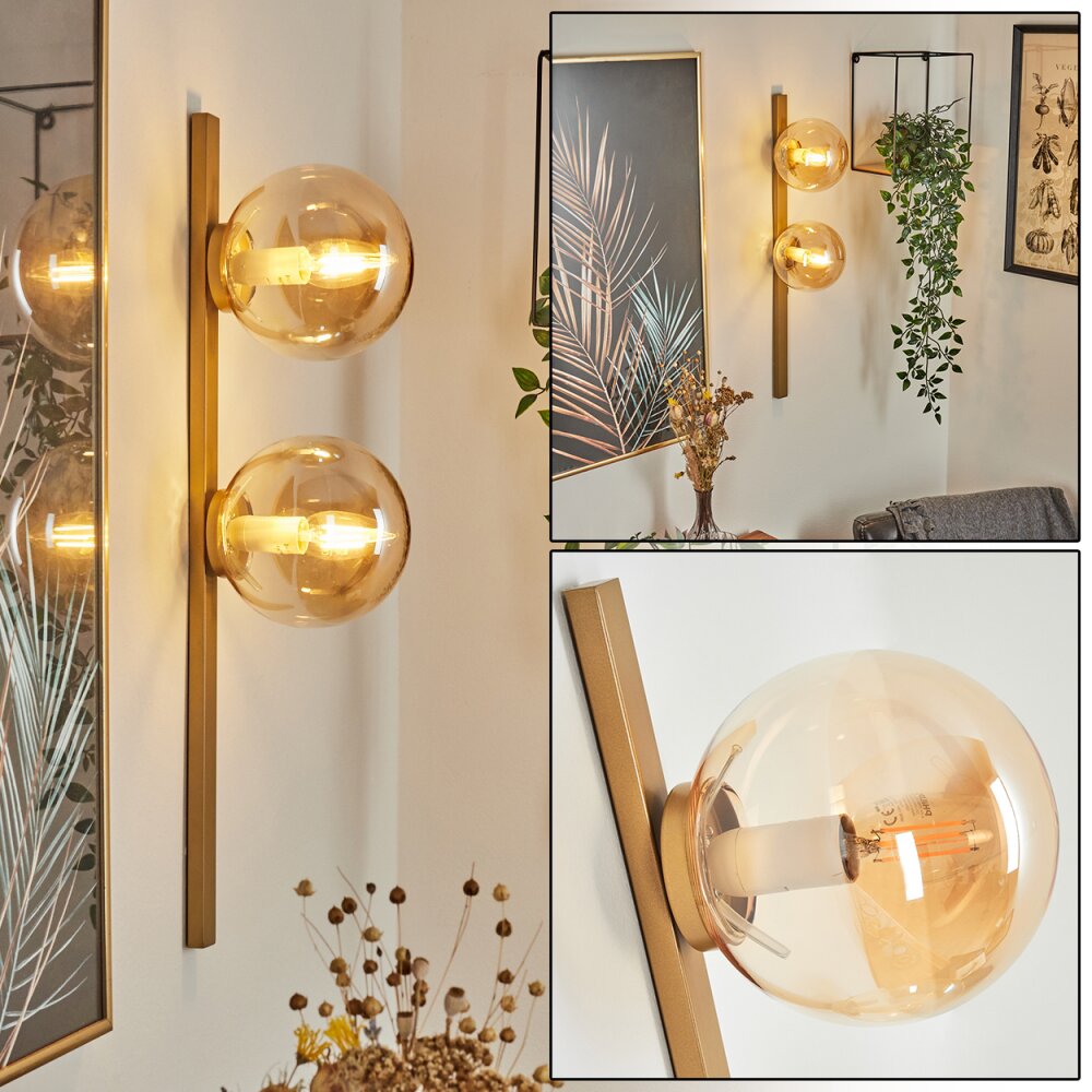 Rascoupet Wandleuchte Gold, 2-flammig main product photo
