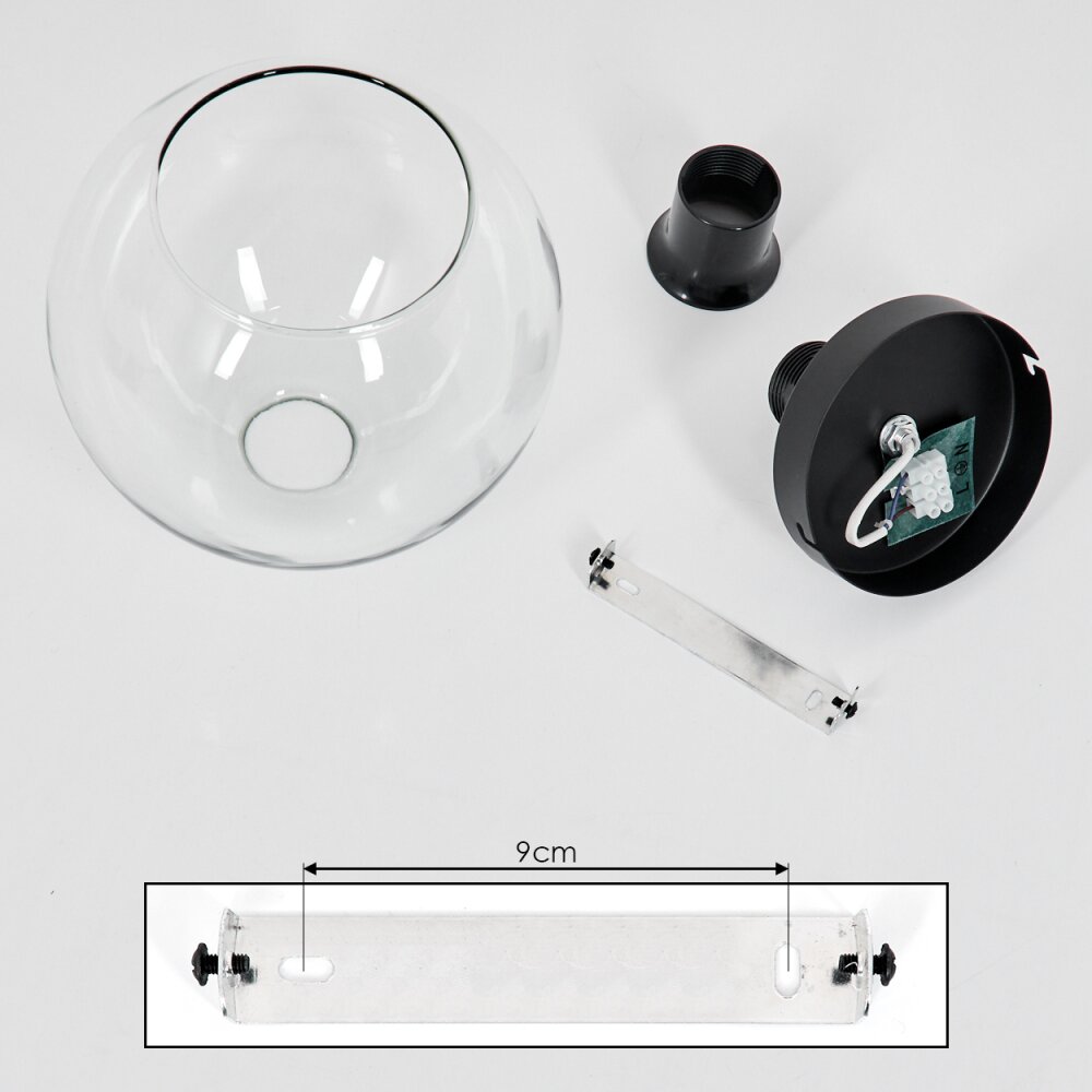 Koyoto Deckenleuchte Glas 20 cm Klar, 1-flammig
