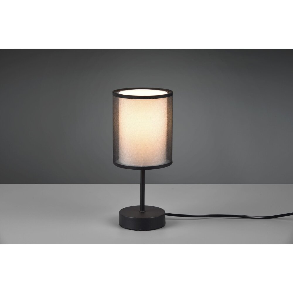 Trio Burton Tischleuchte Schwarz, 1-flammig main product photo