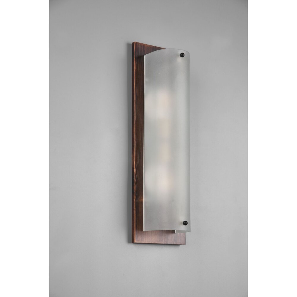 Trio Pali Wandleuchte Holz dunkel, 2-flammig main product photo