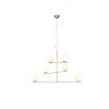 Trio Pure Pendelleuchte Messing, 6-flammig