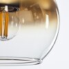 Koyoto Deckenleuchte Glas 15 cm Gold, Klar, 3-flammig