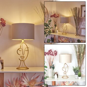 Burgueiros Tischleuchte Gold, 1-flammig Burgueiros Tischleuchte Gold, 1-flammig