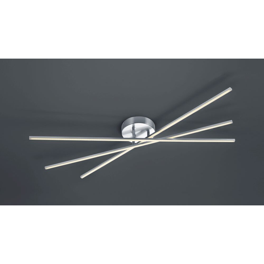 Trio Leuchten TIRIAC Deckenleuchte LED Nickel-Matt, 3-flammig main product photo