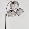 Mossay Bogenstehlampe Schwarz, 3-flammig
