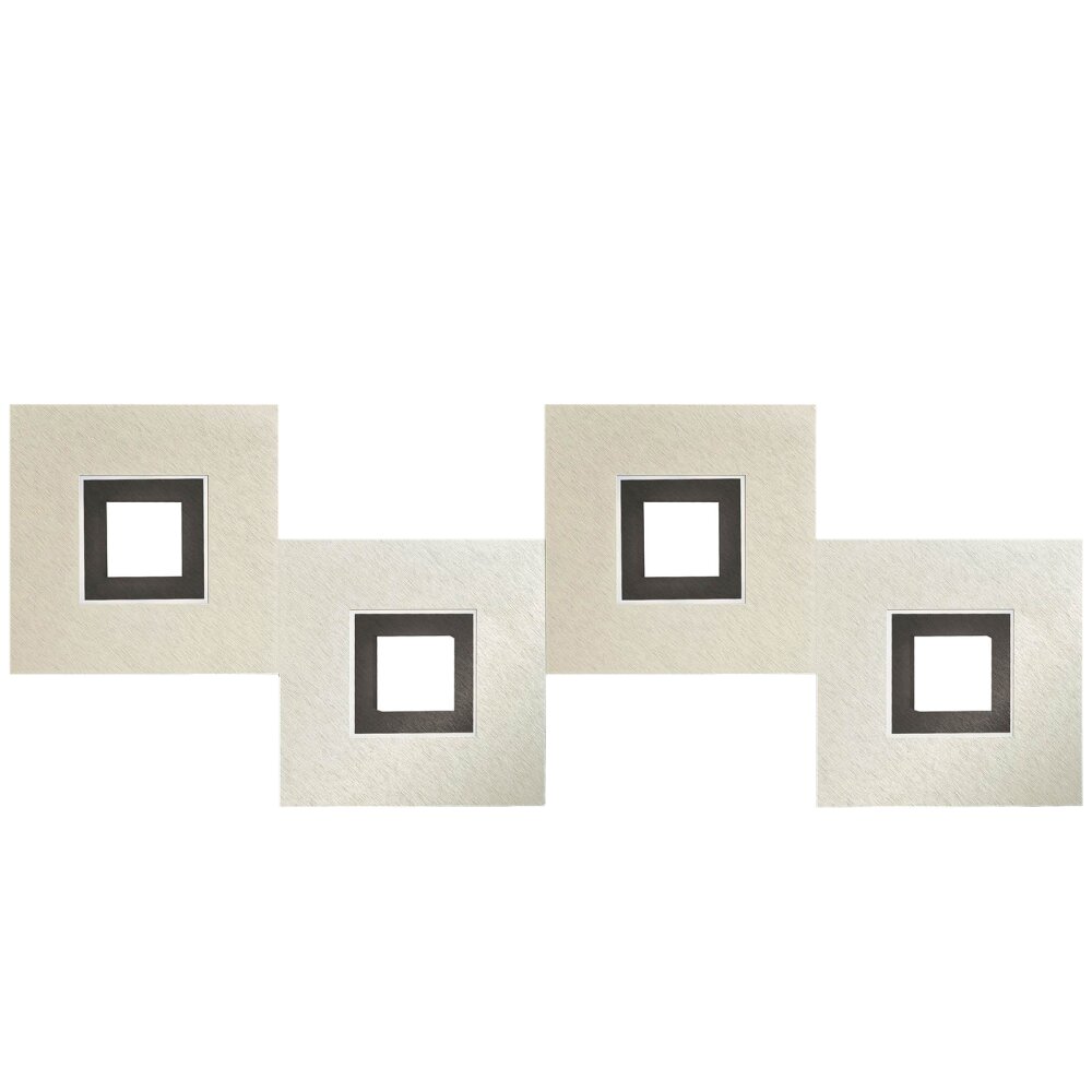 Grossmann KARREE Deckenleuchte LED Schwarz, 4-flammig main product photo