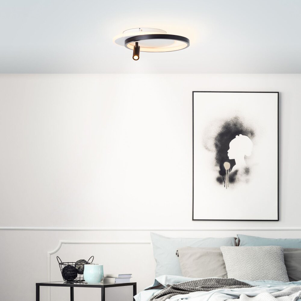 Brilliant Eunomia Deckenleuchte LED Schwarz, Weiß, 1-flammig main product photo