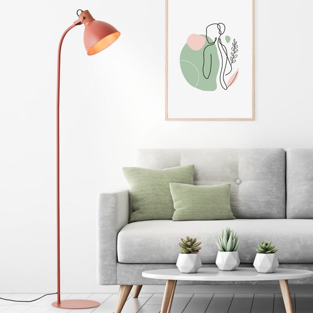 Brilliant Erena Stehlampe Rot, 1-flammig main product photo