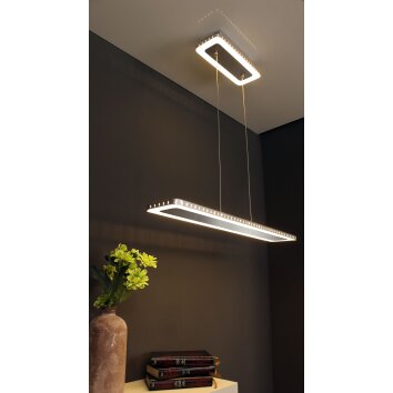 Luce Design Solaris Pendelleuchte LED Edelstahl, 1-flammig