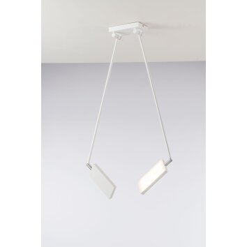 Luce Design Book Deckenleuchte LED Weiß, 2-flammig