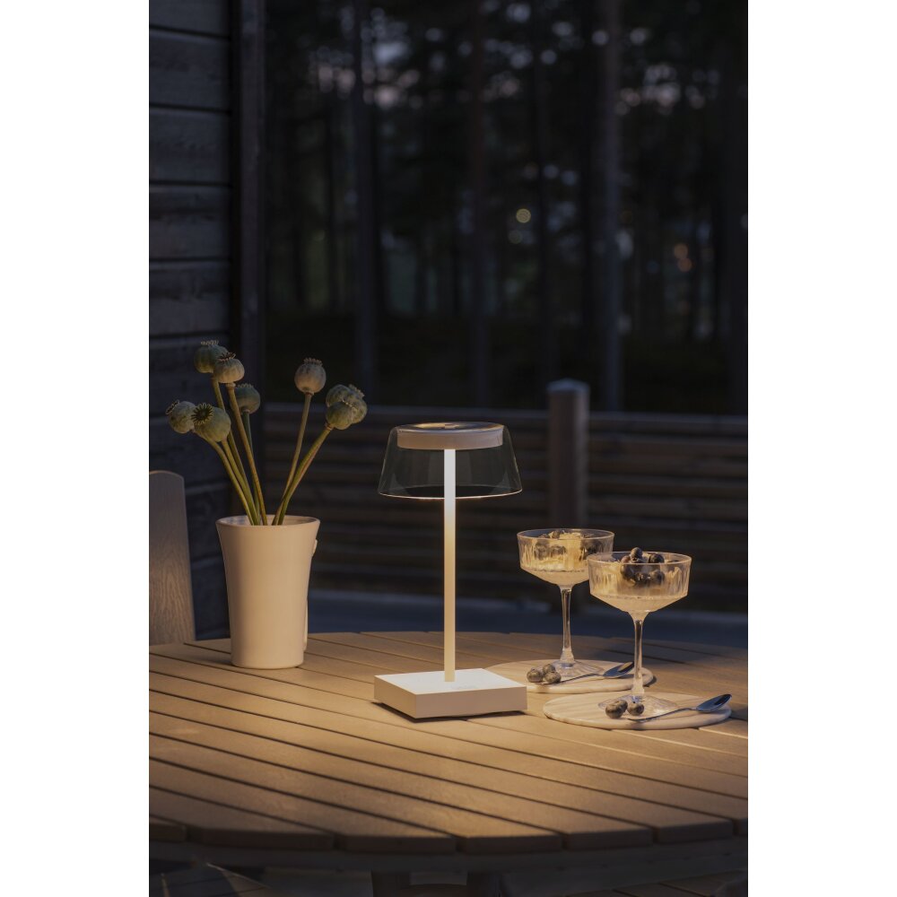 Konstsmide Scilla Außentischleuchte LED Weiß, 1-flammig main product photo