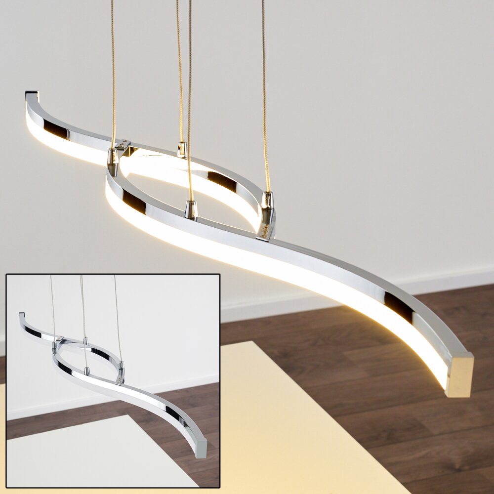 Thilo Hängeleuchte LED Chrom, 2-flammig main product photo