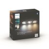 Philips Hue Adore 3er Set Einbauleuchte LED Aluminium, 3-flammig, Fernbedienung