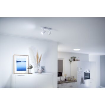 Philips WiZ IMAGEO Deckenleuchte LED Weiß, 2-flammig, Farbwechsler