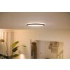 Philips WiZ Super Slim Deckenleuchte LED Schwarz, 1-flammig
