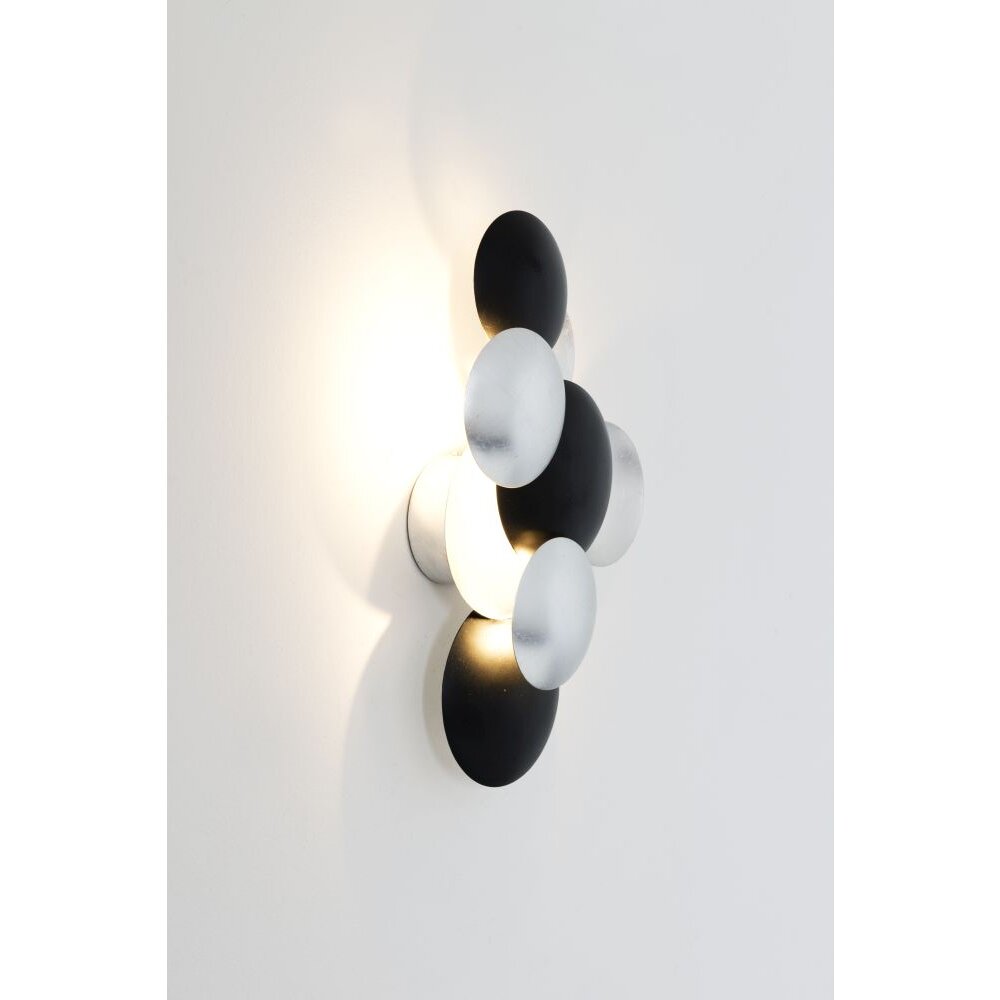 Holländer BOLLADARIA PICCOLO Wandleuchten LED Schwarz, Silber, 3-flammig