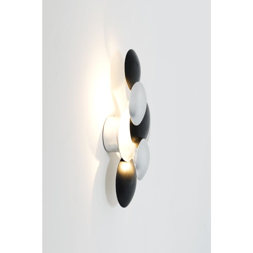 Holländer BOLLADARIA PICCOLO Wandleuchten LED Schwarz, Silber, 3-flammig