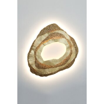 Holländer CORAL Wandleuchten LED Gold, 1-flammig Holländer CORAL Wandleuchten LED Gold, 1-flammig