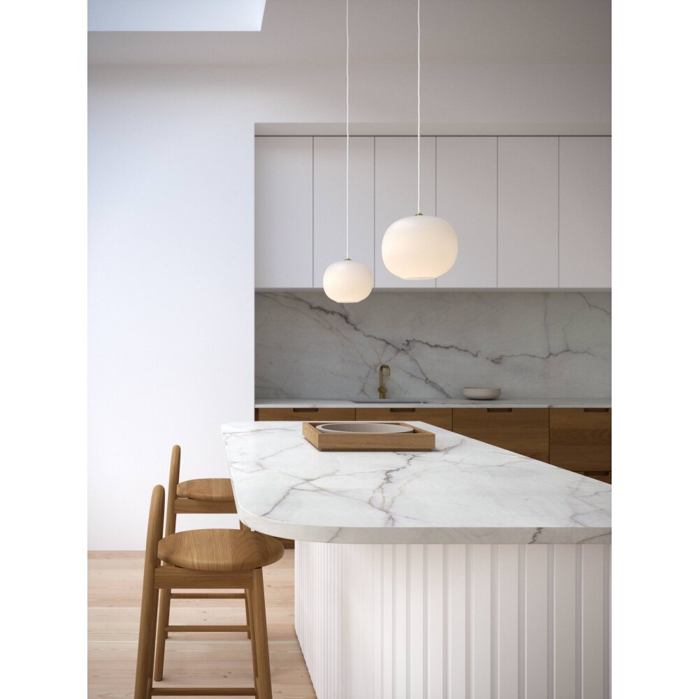 Design For The People by Nordlux NAVONE Hängeleuchte Messing, Weiß, 1-flammig main product photo