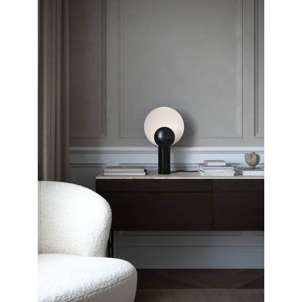 Design For The People by Nordlux CACHÉ Tischleuchte Schwarz, Weiß, 1-flammig main product photo