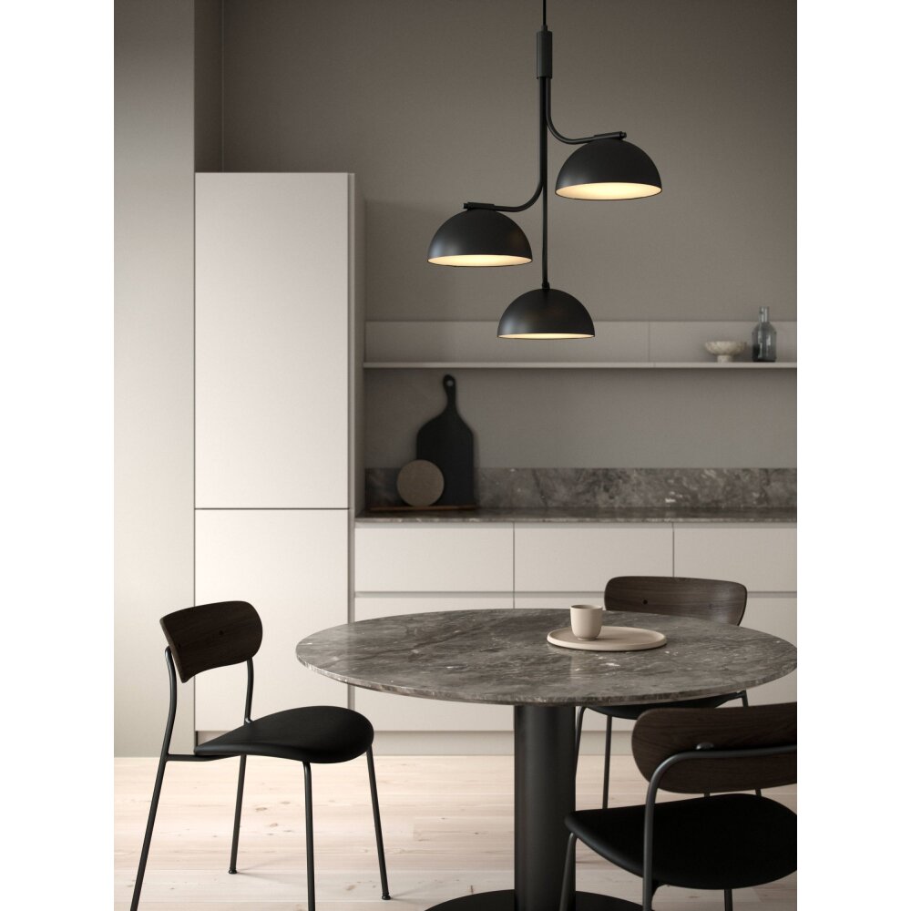 Design For The People by Nordlux TULLIO Hängeleuchte Schwarz, 3-flammig main product photo