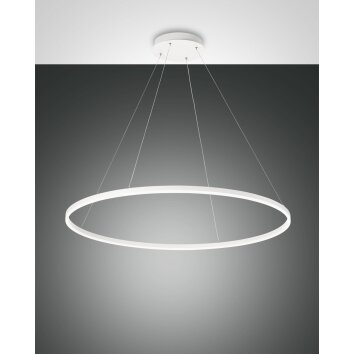 Fabas Luce Giotto Pendelleuchte LED Weiß, 1-flammig
