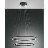 Fabas Luce Giotto Pendelleuchte LED Schwarz, 2-flammig