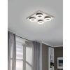 Eglo Leuchten PALENA Deckenleuchte LED Nickel-Matt, 4-flammig