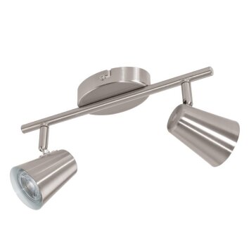 Eglo Leuchten TRAVALE Deckenleuchte LED Nickel-Matt, 2-flammig