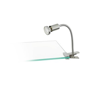 Eglo Leuchten LITOS Klemmleuchte LED Nickel-Matt, 1-flammig