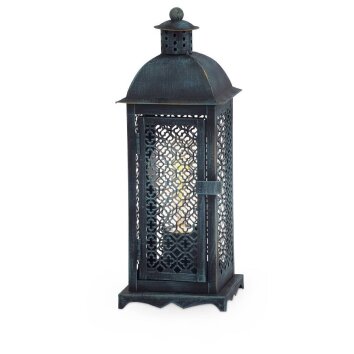 Eglo WINSHAM Tischleuchte Grün, Schwarz, 1-flammig