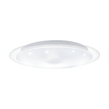 Eglo IGROKA Deckenleuchte LED Transparent, Klar, Weiß, 1-flammig