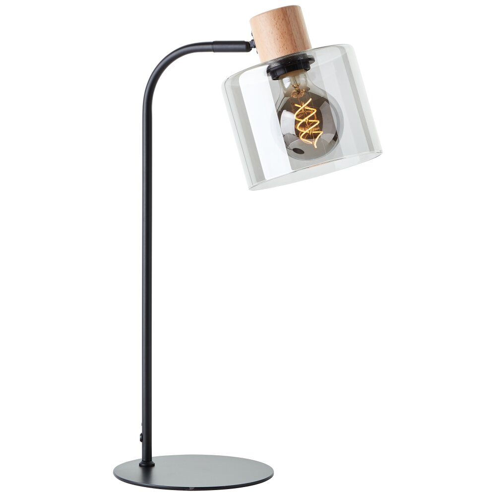 Brilliant Weald Tischleuchte Holz hell, Schwarz, 1-flammig main product photo