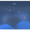 Paul Neuhaus Q-ADAM Pendelleuchte LED Edelstahl, 2-flammig, Fernbedienung, Farbwechsler